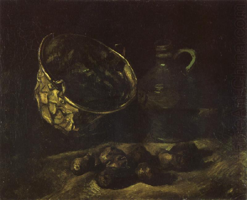 Vincent Van Gogh Still life with Copper Kettle,Jar and Potatoes (nn040 china oil painting image